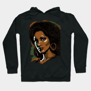 Blaxploitation Queen Pam Grier,  African American Retro Vintage 70s Style Hoodie